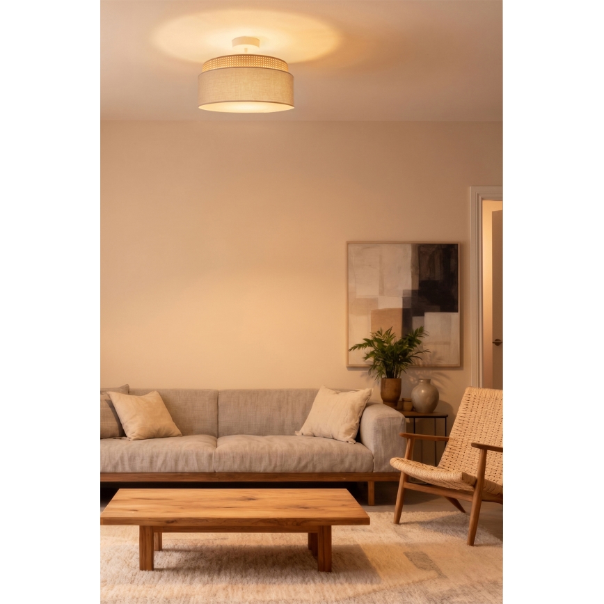 Brilagi - Plafoniera PADOVA 1xE27/60W/230V Ø 40 cm beige