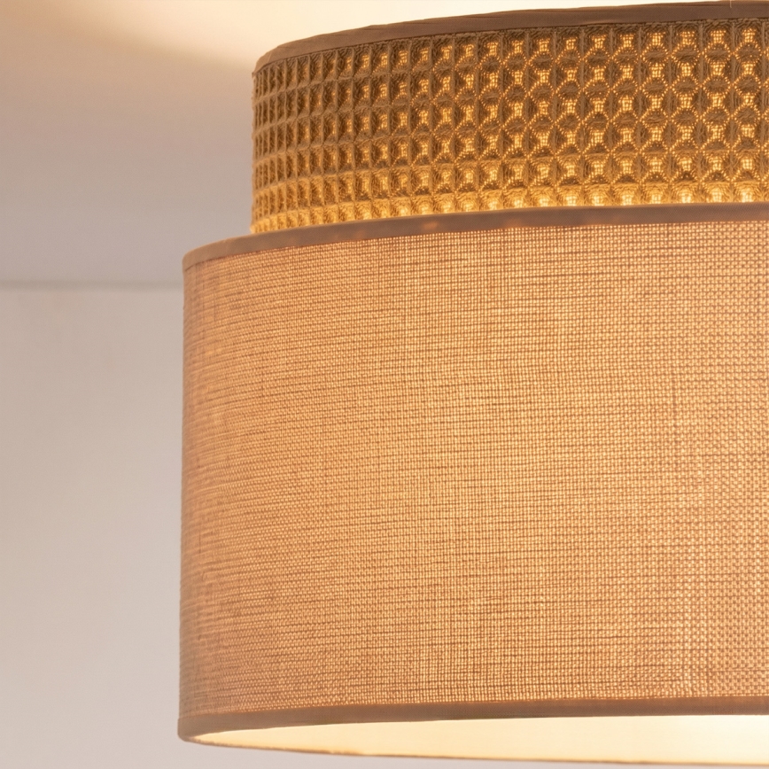 Brilagi - Plafoniera PADOVA 1xE27/60W/230V Ø 40 cm beige