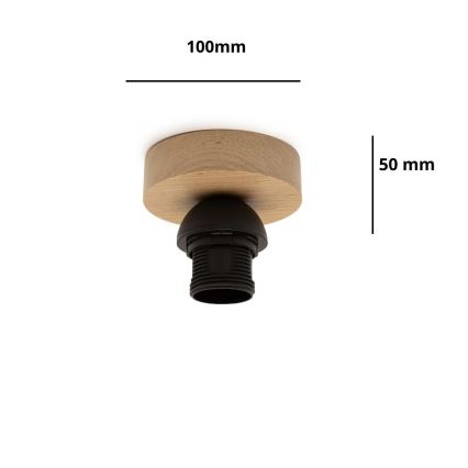 Brilagi - Plafoniera PARTY 1xE27/60W/230V Ø 10 cm rovere