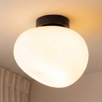 BRILAGI - Plafoniera PEBBLES 1xE27/40W/230V Ø 20 cm nera