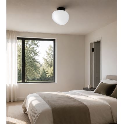 BRILAGI - Plafoniera PEBBLES 1xE27/40W/230V Ø 20 cm nera