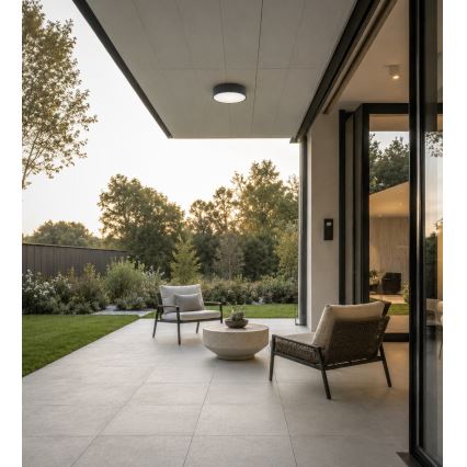 Brilagi - Plafoniera per bagno CLARE 1xE27/24W/230V Ø 20 cm antracite IP54