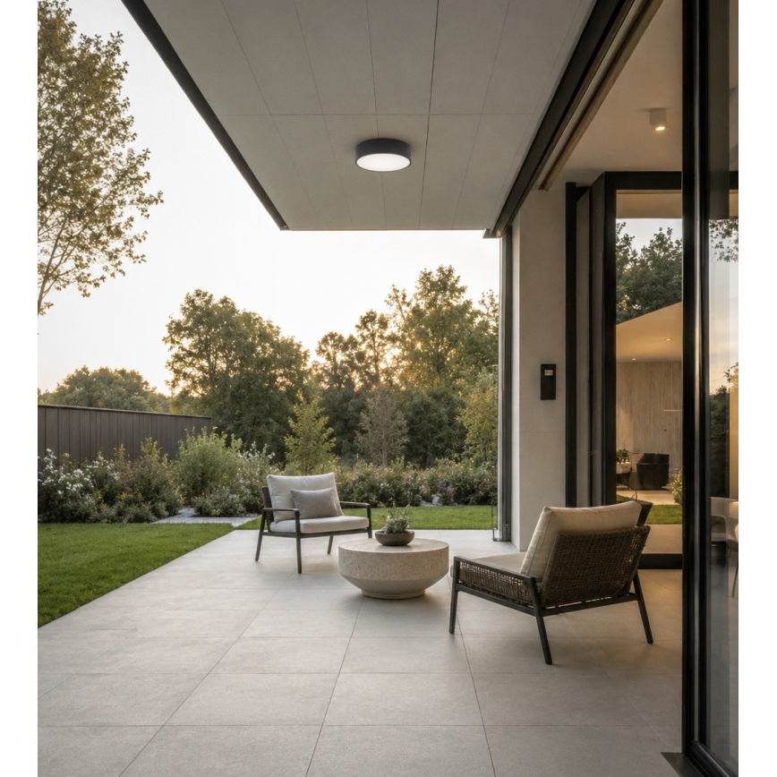 Brilagi - Plafoniera per bagno CLARE 1xE27/24W/230V Ø 20 cm antracite IP54
