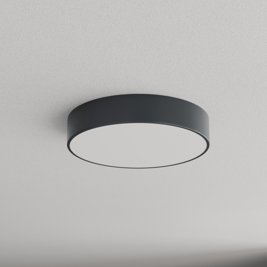 Brilagi - Plafoniera per bagno CLARE 3xE27/24W/230V diam. 40 cm antracite IP54