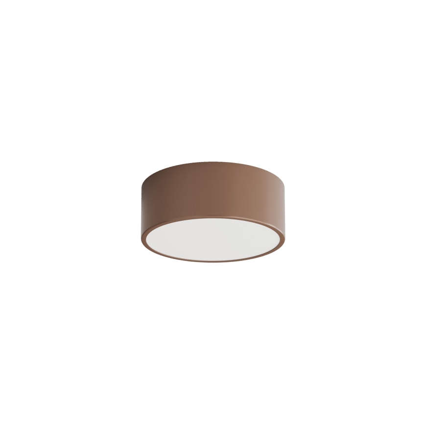 Brilagi - Lampada da soffitto per bagno con sensore di movimento e sensore crepuscolare CLARE 1xE27/24W/230V Ø 20 cm marrone IP54