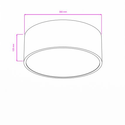Brilagi - Plafoniera per bagno POOL 2xE27/15W/230V Ø 30 cm IP54 bianca