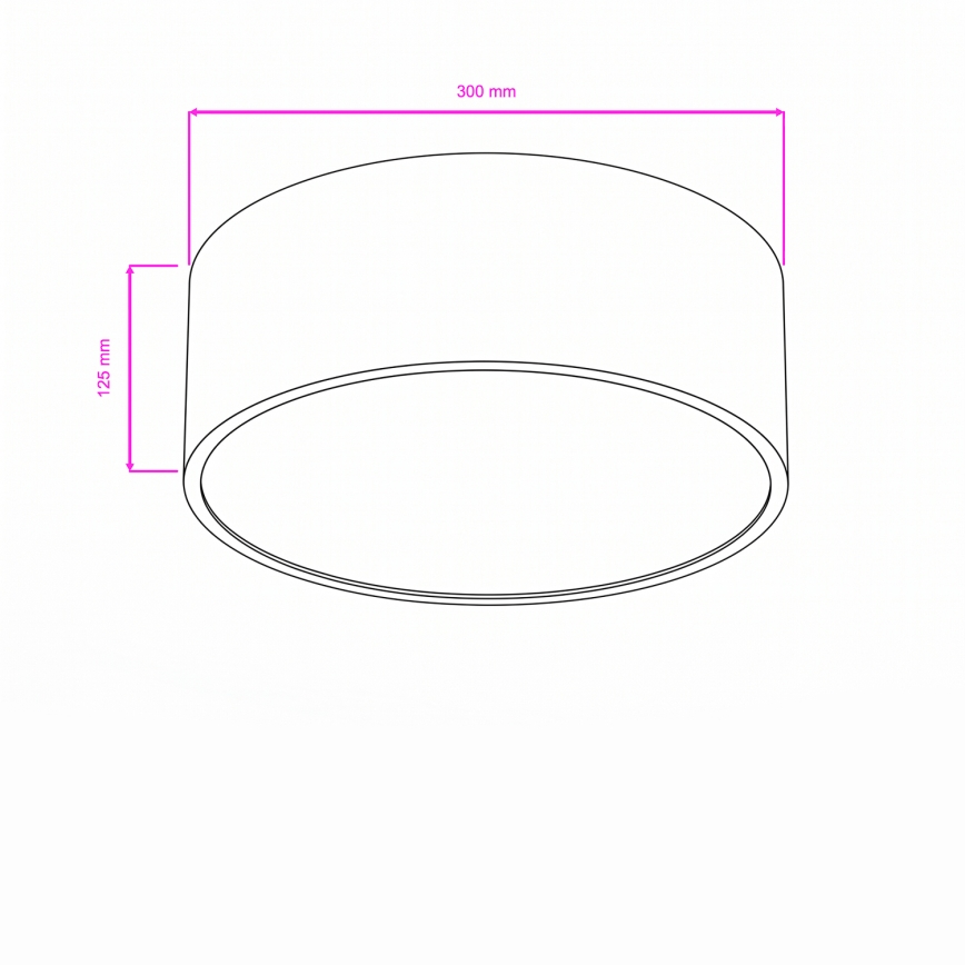 Brilagi - Plafoniera per bagno POOL 2xE27/15W/230V Ø 30 cm IP54 bianca
