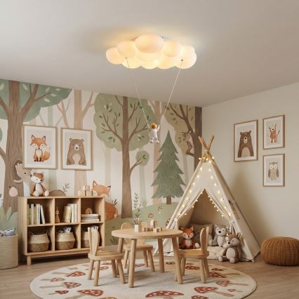 Brilagi - Plafoniera per bambini a LED ASTRO LED/77W/230V bianca