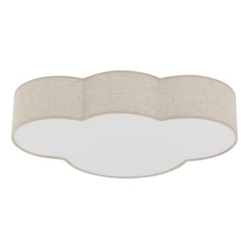 Brilagi - Plafoniera per bambini NIMBUS 4xE27/15W/230V 46x63 cm beige