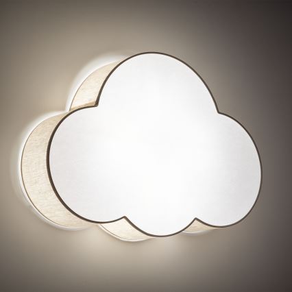 Brilagi - Plafoniera per bambini NIMBUS 4xE27/15W/230V 46x63 cm beige