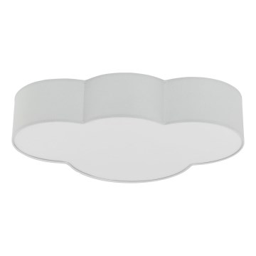 Brilagi - Plafoniera per bambini NIMBUS 4xE27/15W/230V 46x63 cm grigia