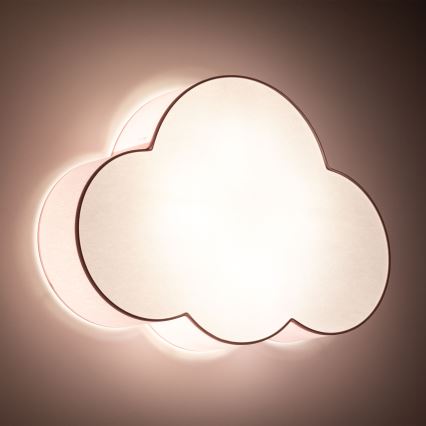 Brilagi - Plafoniera per bambini NIMBUS 4xE27/15W/230V rosa