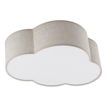 Brilagi - Plafoniera per bambini NIMBUS LINEN 2xE27/15W/230V beige