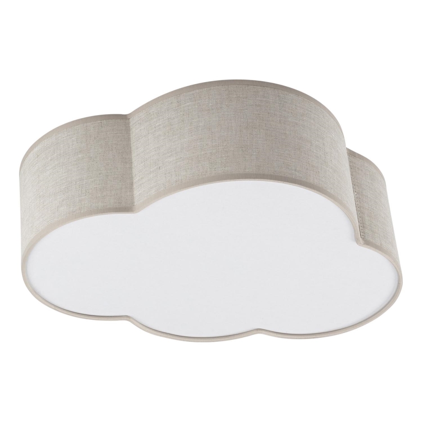 Brilagi - Plafoniera per bambini NIMBUS LINEN 2xE27/15W/230V beige