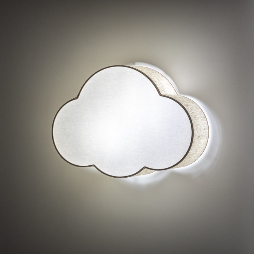 Brilagi - Plafoniera per bambini NIMBUS LINEN 2xE27/15W/230V beige