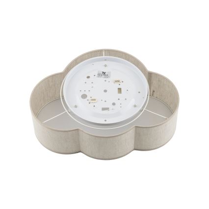 Brilagi - Plafoniera per bambini NIMBUS LINEN 2xE27/15W/230V beige