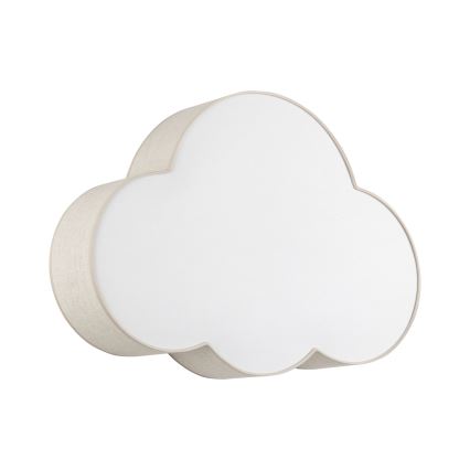 Brilagi - Plafoniera per bambini NIMBUS LINEN 4xE27/15W/230V 46x63 cm beige