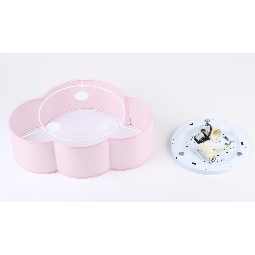 Brilagi - Plafoniera per bambini NIMBUS MINI 2xE27/15W/230V rosa
