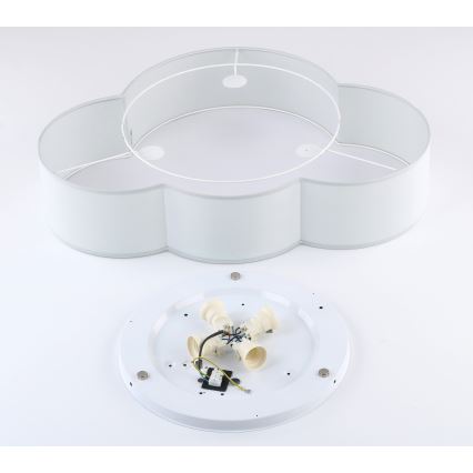 Brilagi - Plafoniera per cameretta NIMBUS 4xE27/15W/230V grigio