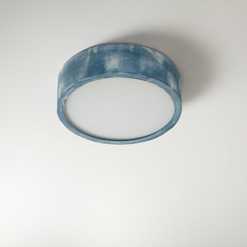 Brilagi - Plafoniera PINO 1xE27/15W/230V pino/blu Ø 27,5 cm