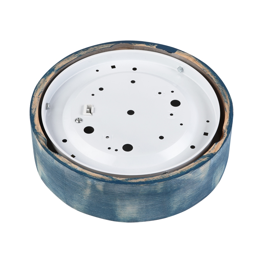 Brilagi - Plafoniera PINO 1xE27/15W/230V pino/blu Ø 27,5 cm