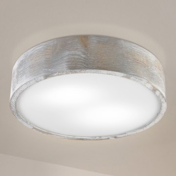 Brilagi - Plafoniera PINO 2xE27/15W/230V pino/argento Ø 37,5 cm
