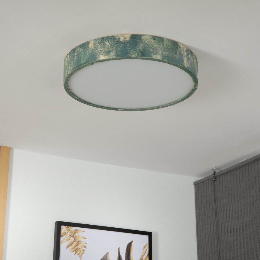 Brilagi - Plafoniera PINO 3xE27/15W/230V pino/verde Ø 47,5 cm