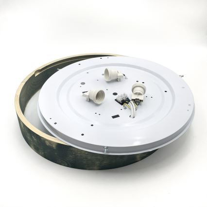 Brilagi - Plafoniera PINO 3xE27/15W/230V pino/verde Ø 47,5 cm