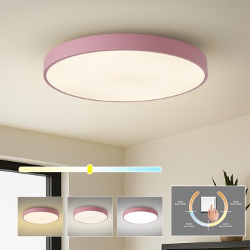 Brilagi - Plafoniera POOL LED/100W/230V 3000/4000/6000K Ø 80 cm rosa