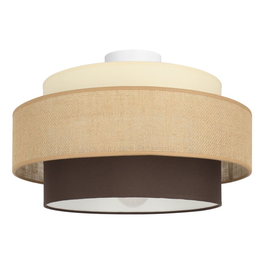 Brilagi - Plafoniera RESNA 1xE27/60W/230V Ø 40 cm beige/nero