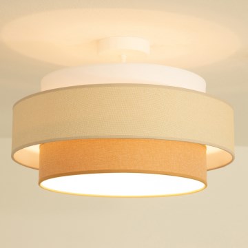 Brilagi - Plafoniera RESNA 1xE27/60W/230V Ø 40 cm crema/beige
