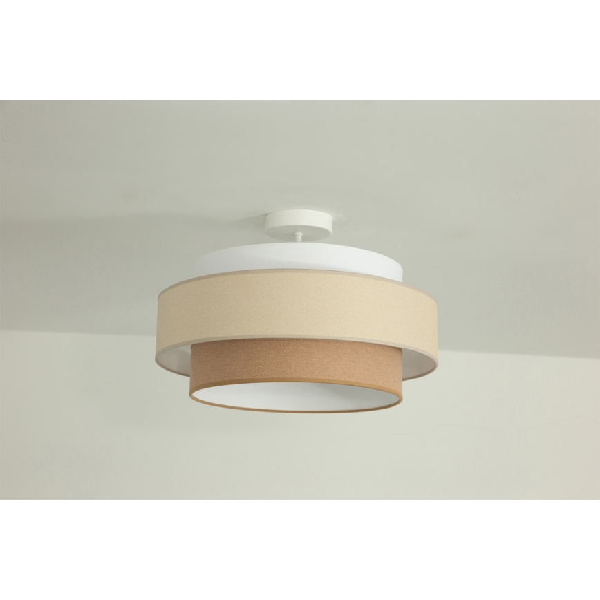 Brilagi - Plafoniera RESNA 1xE27/60W/230V Ø 40 cm crema/beige