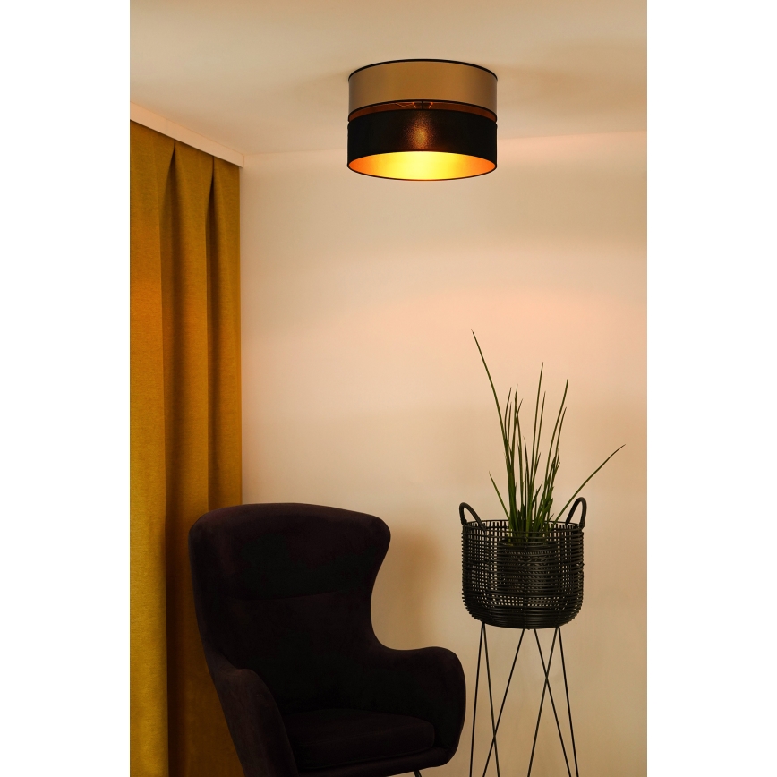 Brilagi - Plafoniera ROYAL 1xE27/15W/230V diametro 40 cm nero/oro