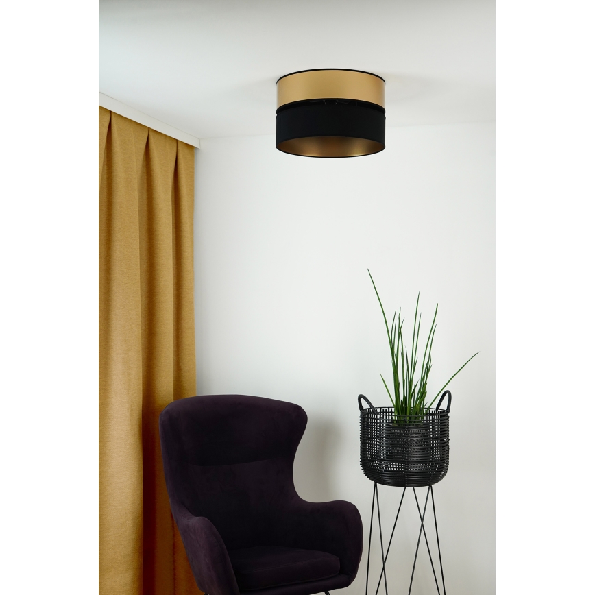 Brilagi - Plafoniera ROYAL 1xE27/15W/230V diametro 40 cm nero/oro
