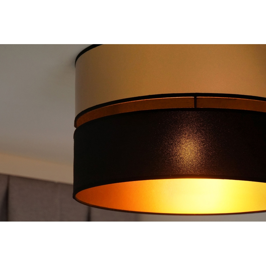 Brilagi - Plafoniera ROYAL 1xE27/15W/230V diametro 40 cm nero/oro