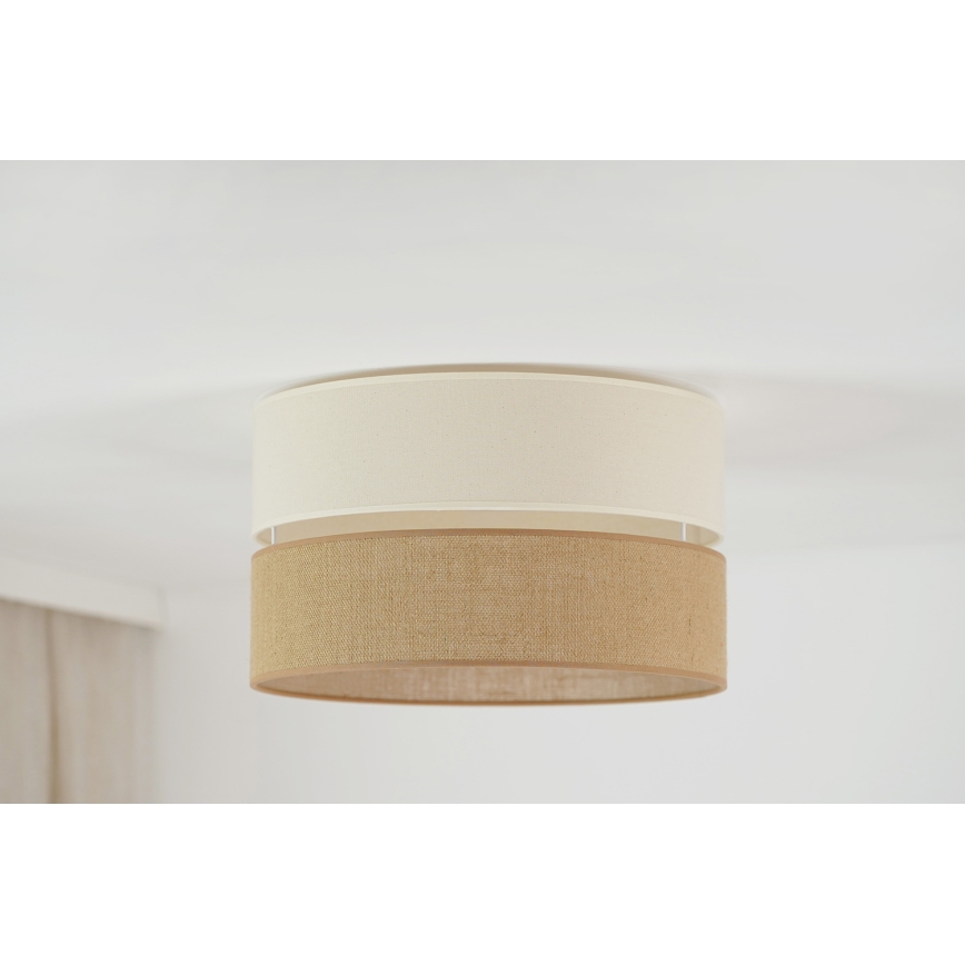 Brilagi - Plafoniera ROYAL YUTE 1xE27/15W/230V diametro 40 cm beige/color crema