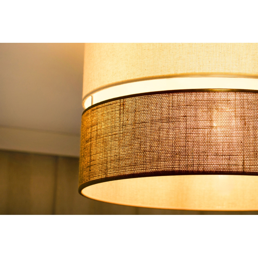 Brilagi - Plafoniera ROYAL YUTE 1xE27/15W/230V diametro 40 cm beige/color crema