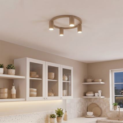 BRILAGI - Plafoniera SELE 4xGU10/30W/230V beige