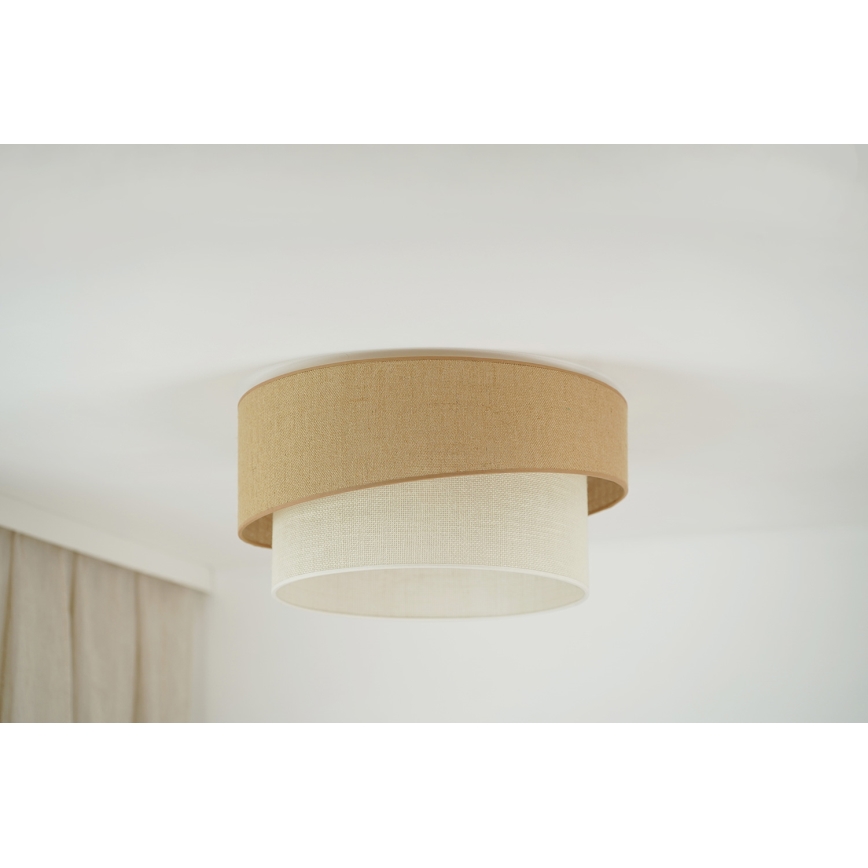 Brilagi - Plafoniera SHINE 1xE27/15W/230V diametro 50 cm beige/color crema