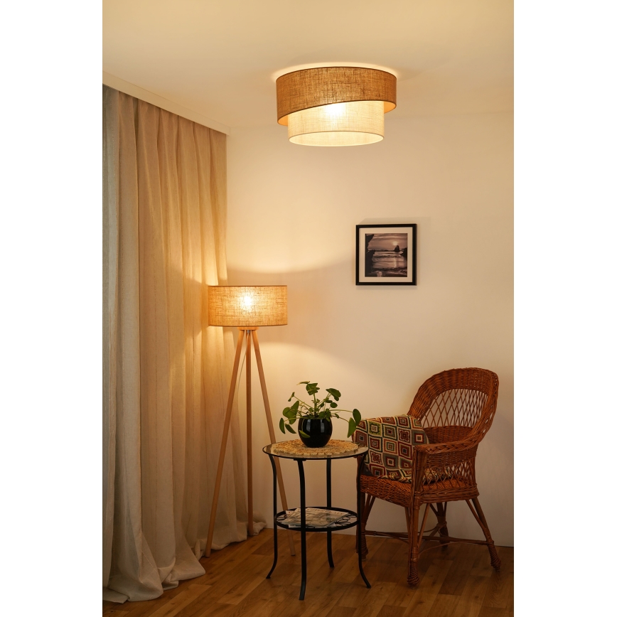 Brilagi - Plafoniera SHINE 1xE27/15W/230V diametro 50 cm beige/color crema
