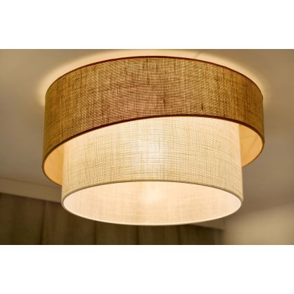 Brilagi - Plafoniera SHINE 1xE27/15W/230V diametro 50 cm beige/color crema