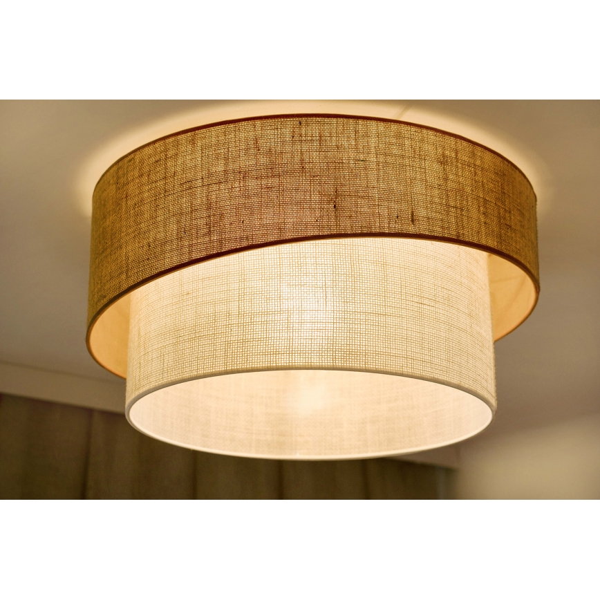 Brilagi - Plafoniera SHINE 1xE27/15W/230V diametro 50 cm beige/color crema