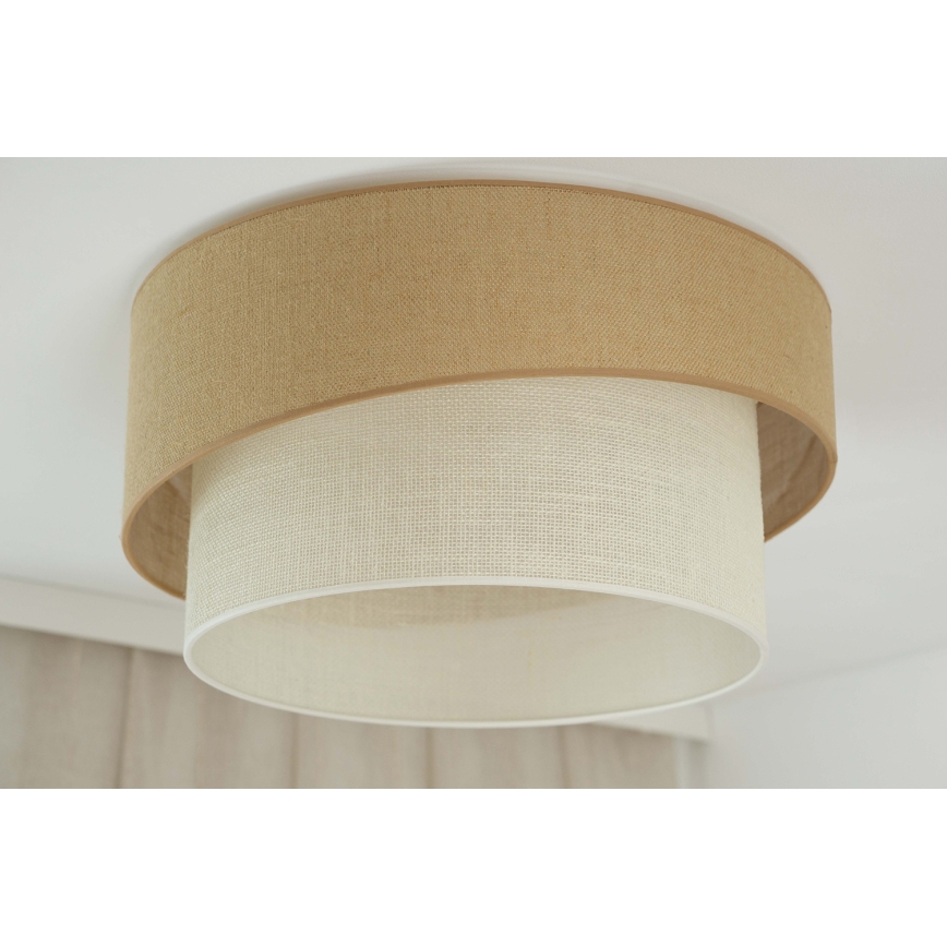 Brilagi - Plafoniera SHINE 1xE27/15W/230V diametro 50 cm beige/color crema
