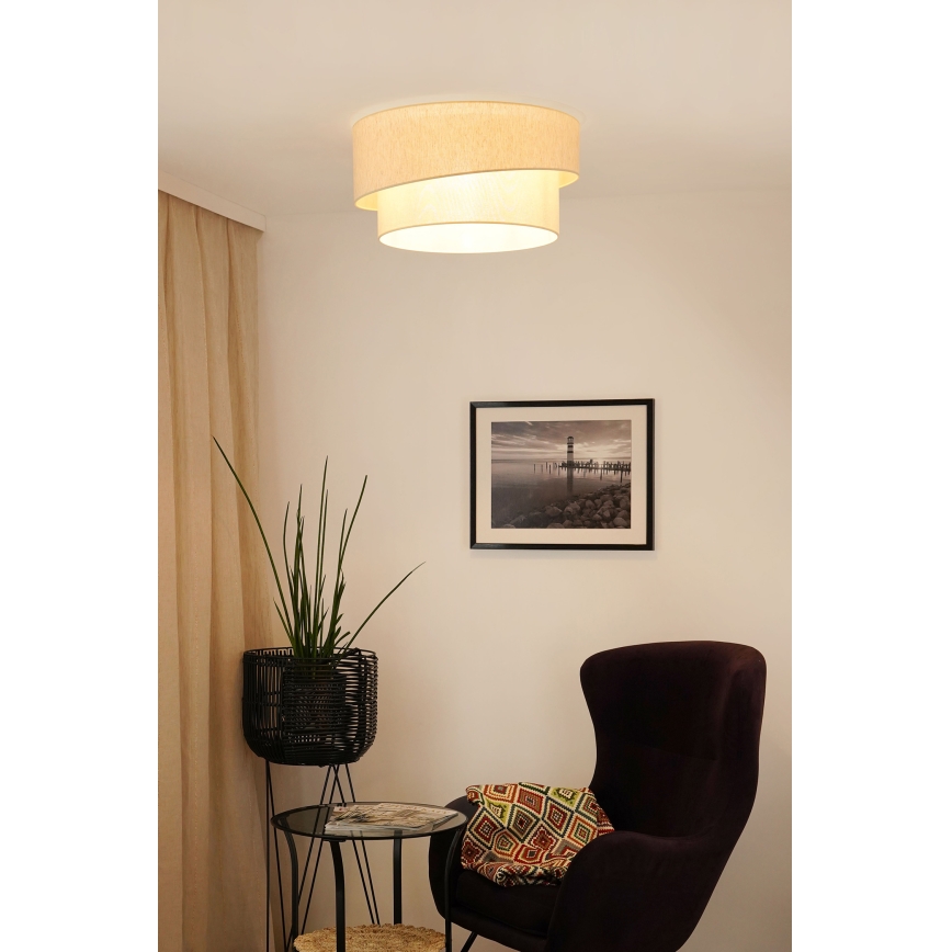 Brilagi - Plafoniera SHINE 1xE27/15W/230V diametro 50 cm color crema