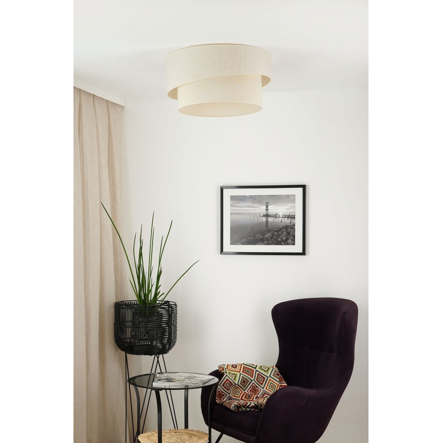 Brilagi - Plafoniera SHINE 1xE27/15W/230V diametro 50 cm color crema