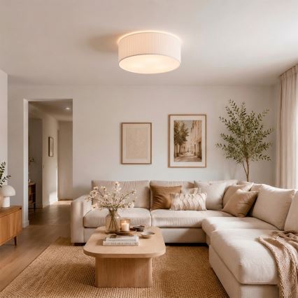 Brilagi - Plafoniera SIRIJA MODERN 2xE27/60W/230V Ø 35 cm bianca