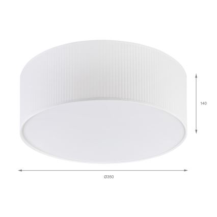 Brilagi - Plafoniera SIRIJA MODERN 2xE27/60W/230V Ø 35 cm bianca
