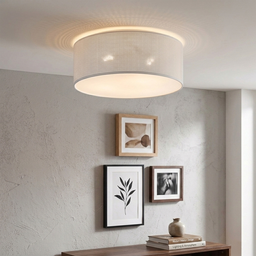 Brilagi - Plafoniera SIRIJA MODERN 2xE27/60W/230V Ø 35 cm bianca