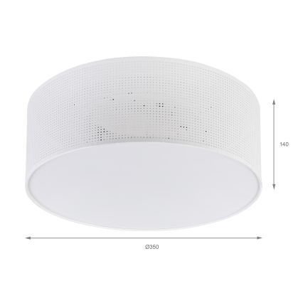 Brilagi - Plafoniera SIRIJA MODERN 2xE27/60W/230V Ø 35 cm bianca