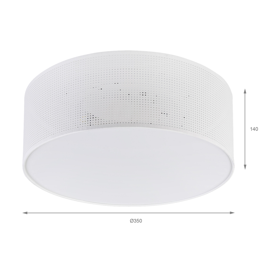 Brilagi - Plafoniera SIRIJA MODERN 2xE27/60W/230V Ø 35 cm bianca